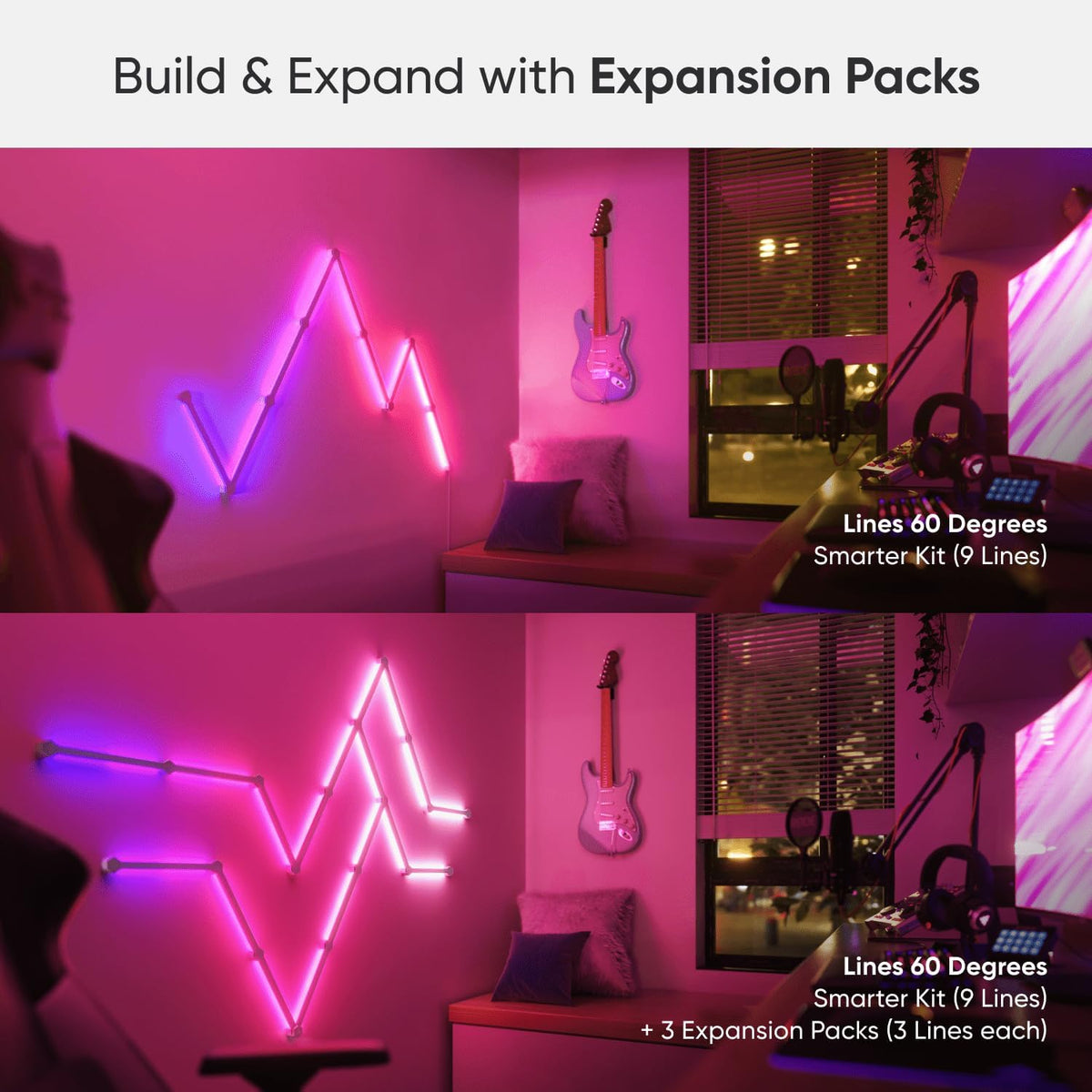 Nanoleaf Lines LED Light Bars – 15 Pack Smarter Kit