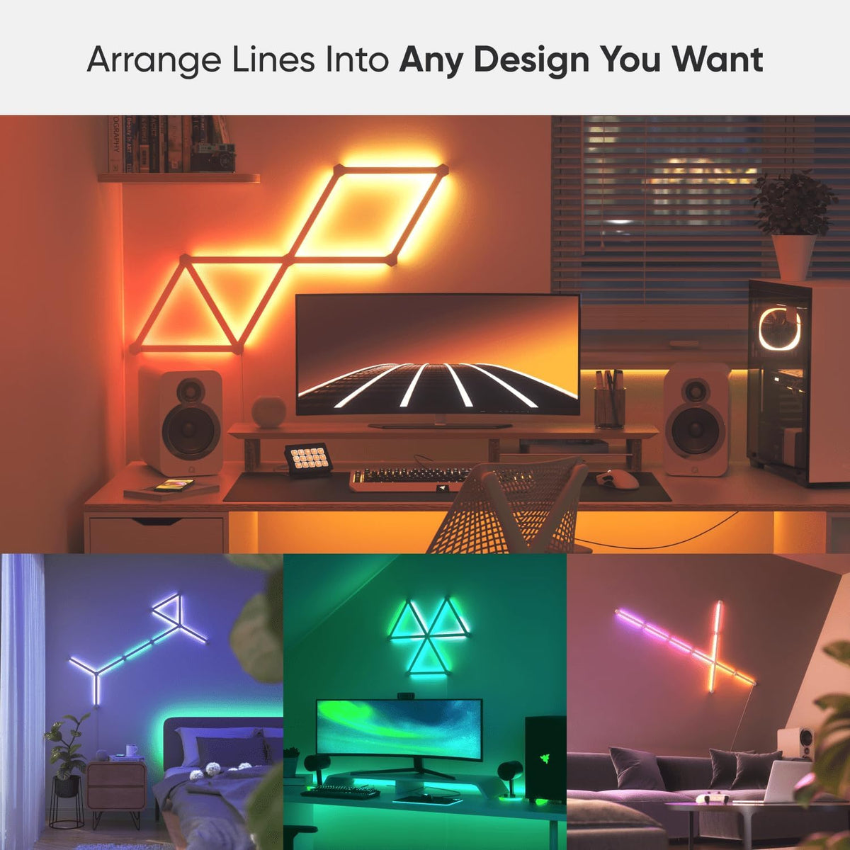 Nanoleaf Lines LED Light Bars – 15 Pack Smarter Kit