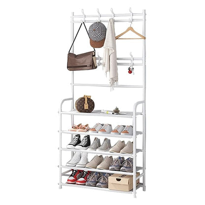 Four Tier Metal Shoe Rack Multi-Colors